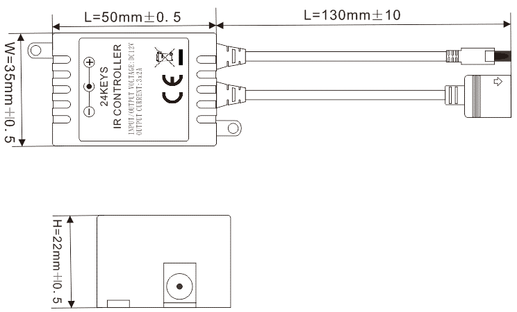 24键RGB红外LED控制器